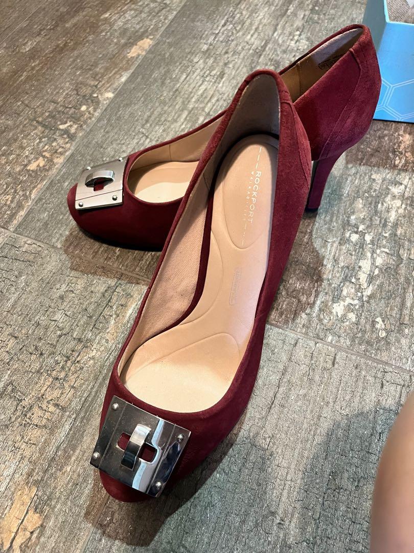 Rockport wine red heels size US 7