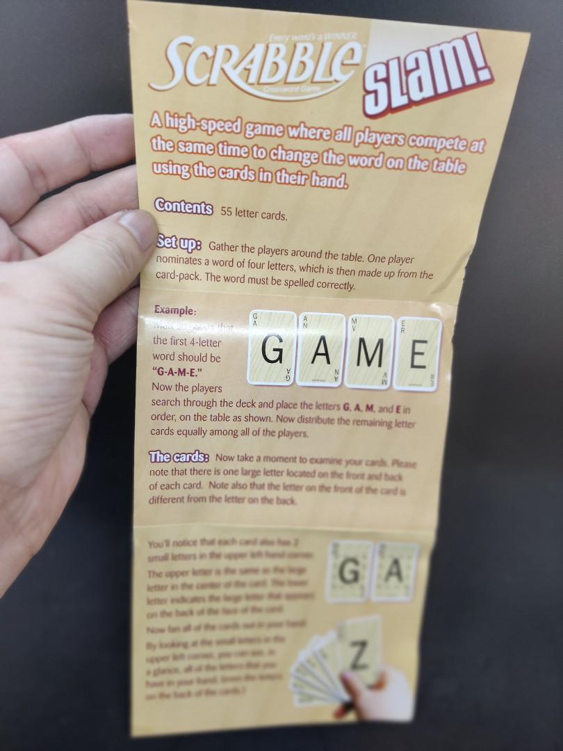SCRABBLE SLAM card game, Hobbies & Toys, Toys & Games on Carousell