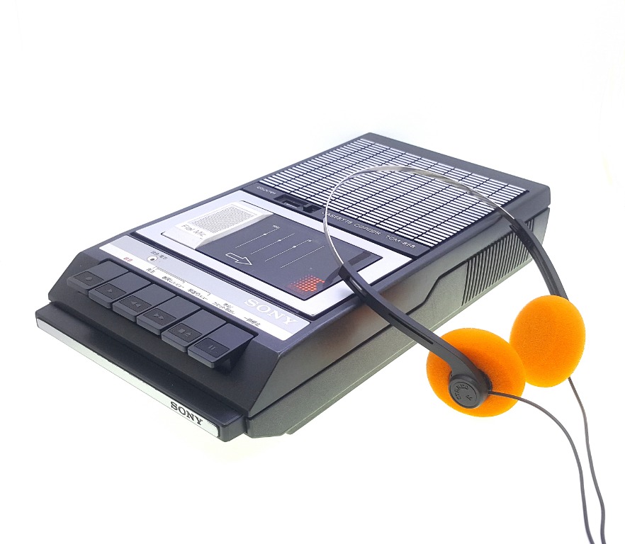 Sony Walkman TCM-858 Portable Cassette Player/Recorder In Mint