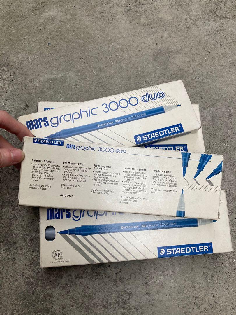 Staedtler Mars Graphic 3000 Duo Brush Markers, Hobbies & Toys