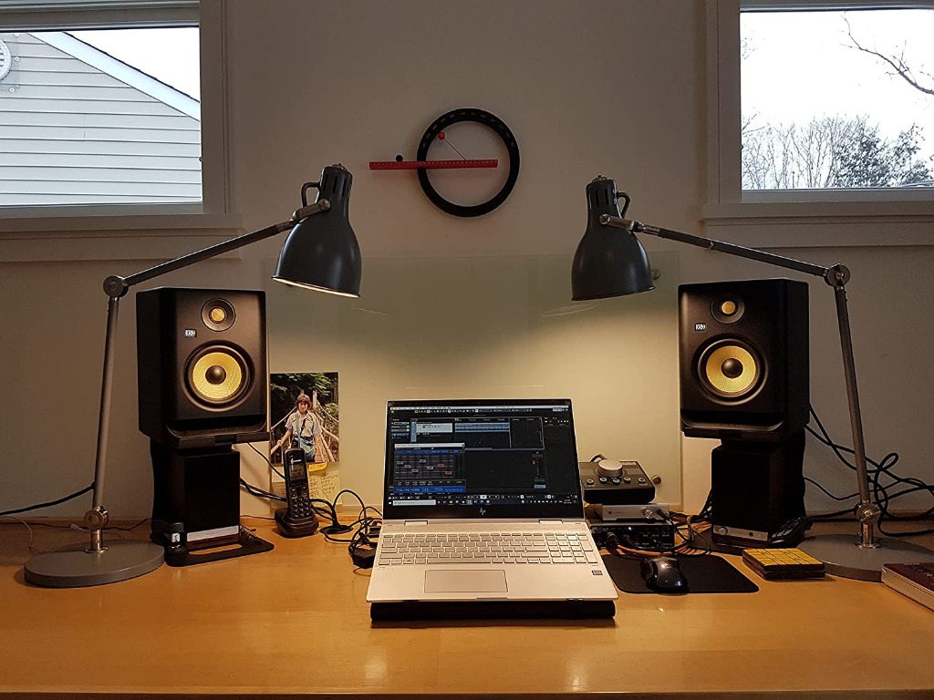 Steel Desktop Speaker Stands for Computer Speaker Studio Monitor