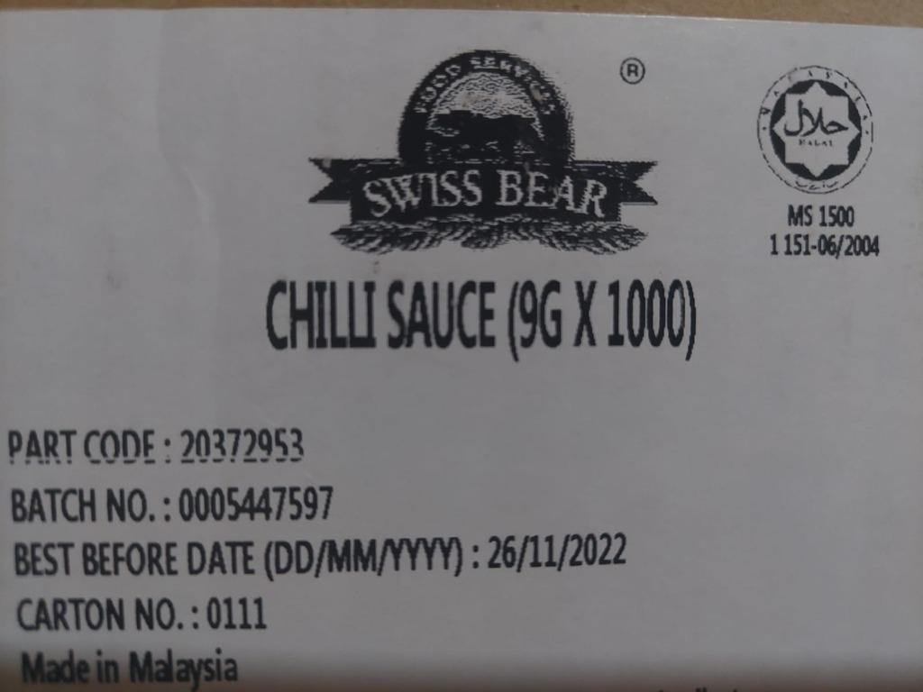 Swiss bear chilli sauce