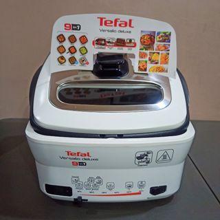 TEFAL MULTICOOKER 9 in 1 cooking modes: braise, saute', simmer, shallow fry, deep fry, boil pasta, rice rissoto,defrost food, keep warm versalio deluxe non stick bowl with free recipe booklet and spatula