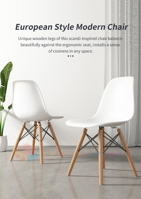 TERMURAH READY STOCK EAMES Dining Chair Eames Chair Kerusi Makan Murah Kerusi Ikea Murah Home Living Furniture