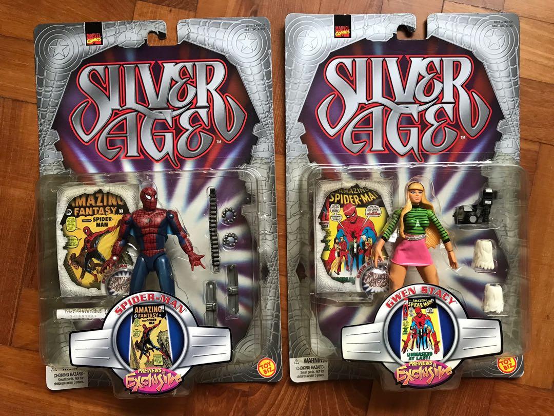 Toy biz (BOTH) Spider-Man Silver age, Hobbies Toys, Toys Games