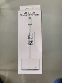 USB-C to USB SD/ Micro SD Cardresder