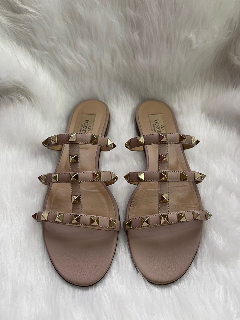 Valentino flat sandals discount