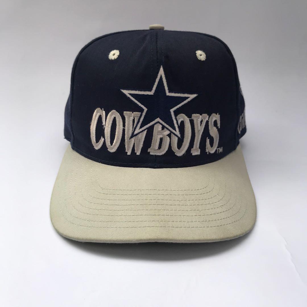 Vintage Dallas Cowboys Hat, Fesyen Pria 