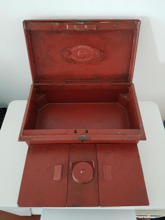 Vintage Metal Cash Box by Newton Shakespeare Co Ltd, Hobbies & Toys ...