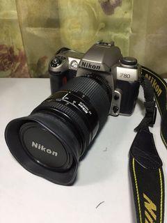 Vintage Nikon F80 Film Camera with AF Nikkor 35-135mm Lens as-is