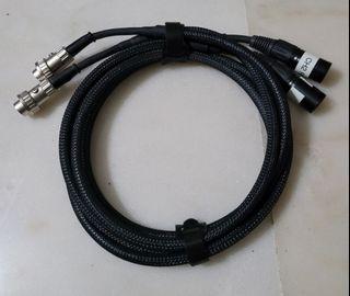 Witch Hat 4-pin DIN to XLR (Hatpin 4X) Mono Pair for Naim NAP135, 300, 500