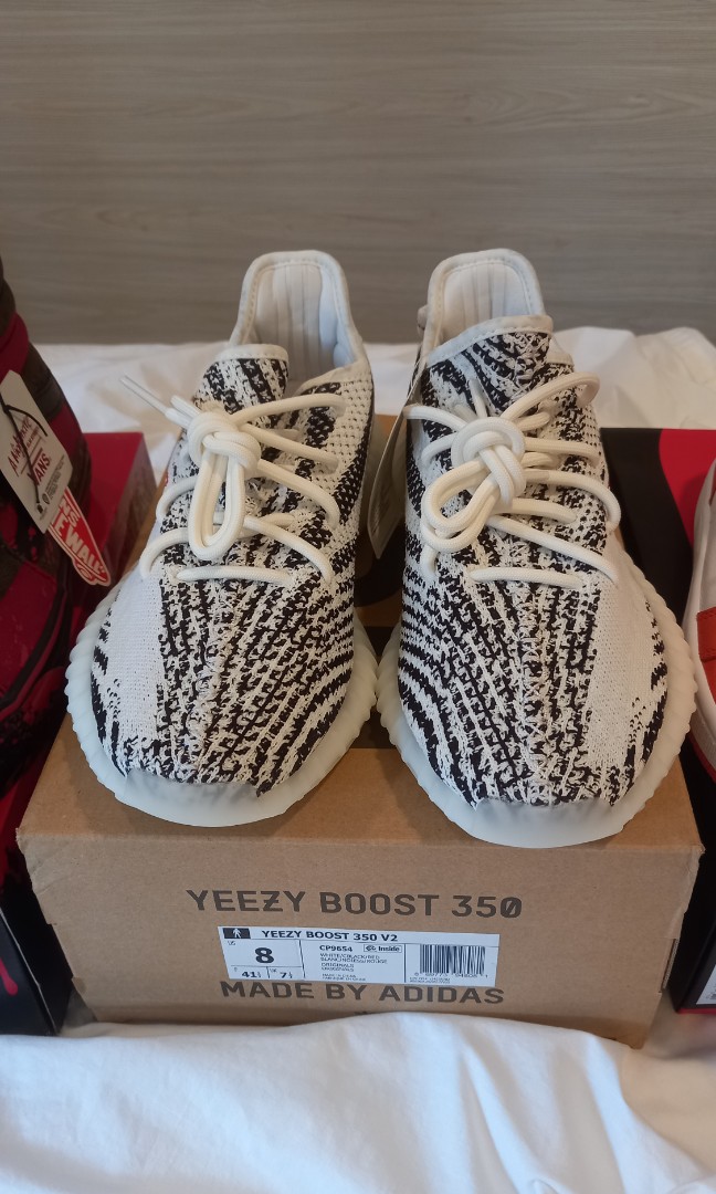 size 8 yeezy zebra