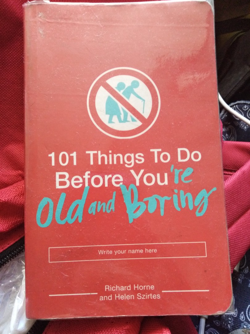 101 things to do before you're old and boring, Hobbies & Toys, Books