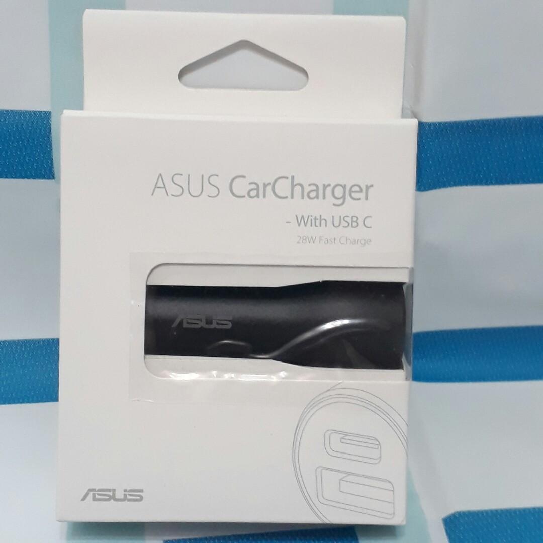華碩 ASUS ACHU001 28W 原廠雙USB 車載快充 車充 快充 Type-C, 汽機車零配件在旋轉拍賣