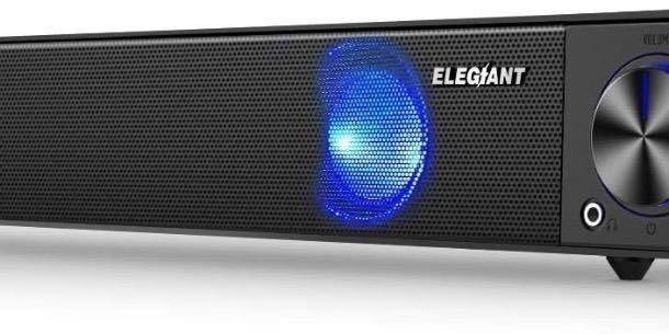 Elegiant wired computer sound bar 2025
