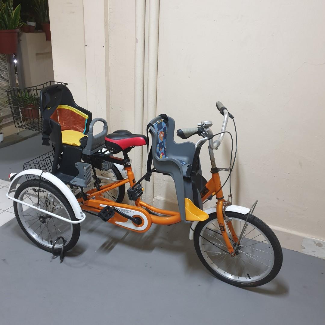 Tricycle bike for adults with child seats discount