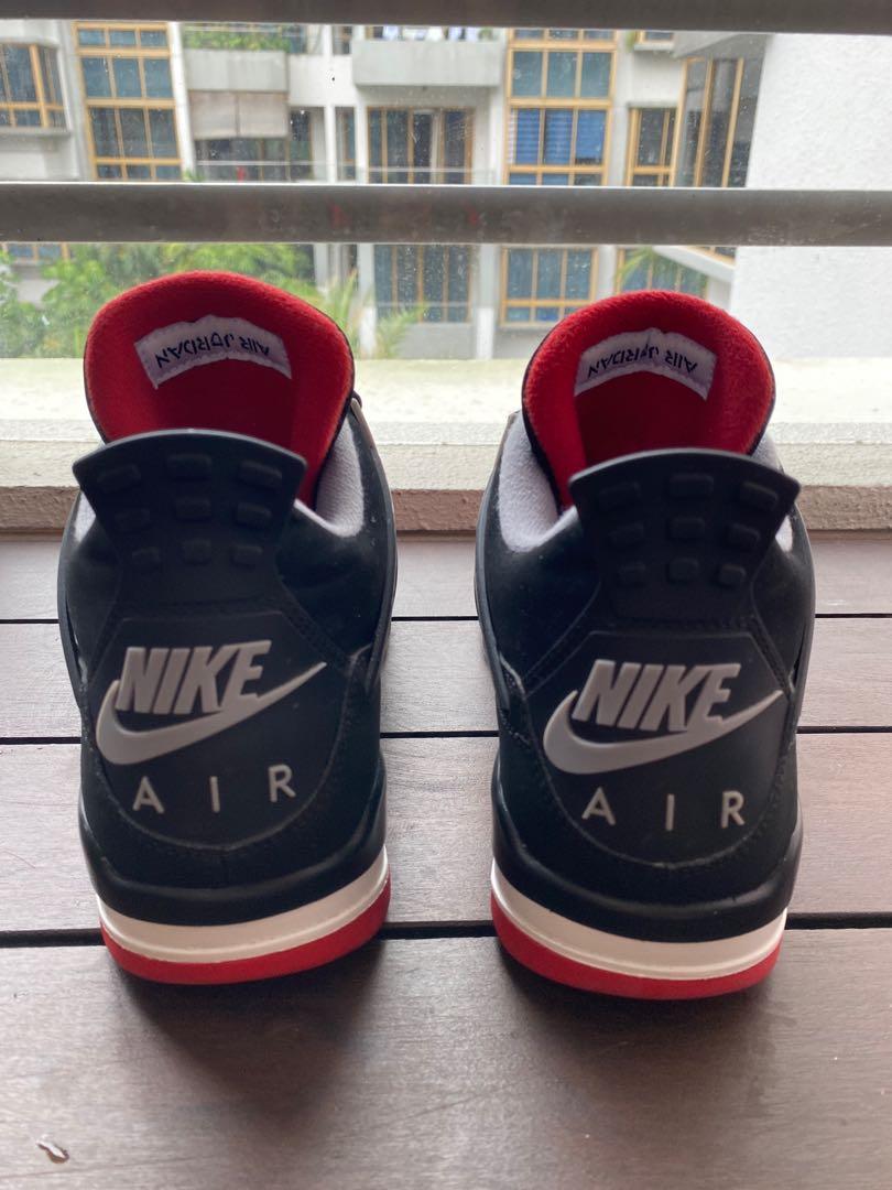 Nike air jordan sales retro 4 bred 219