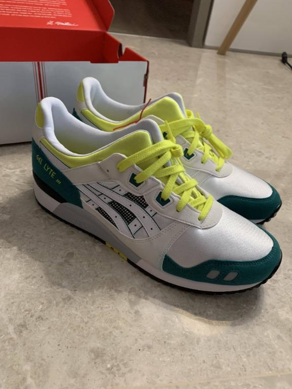 White and yellow asics outlet