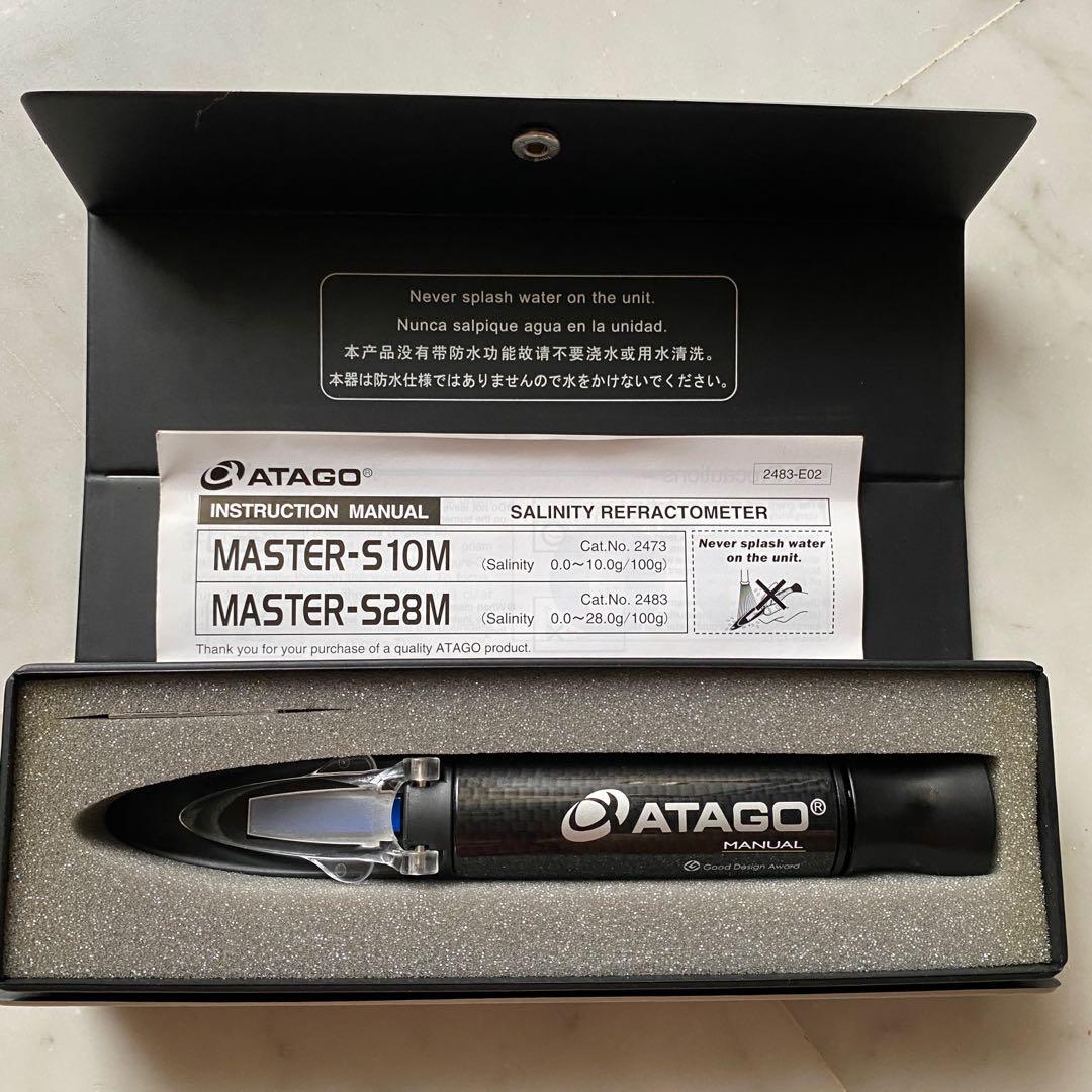 Atago Master Refractometer Manual S28M salinity, Hobbies & Toys