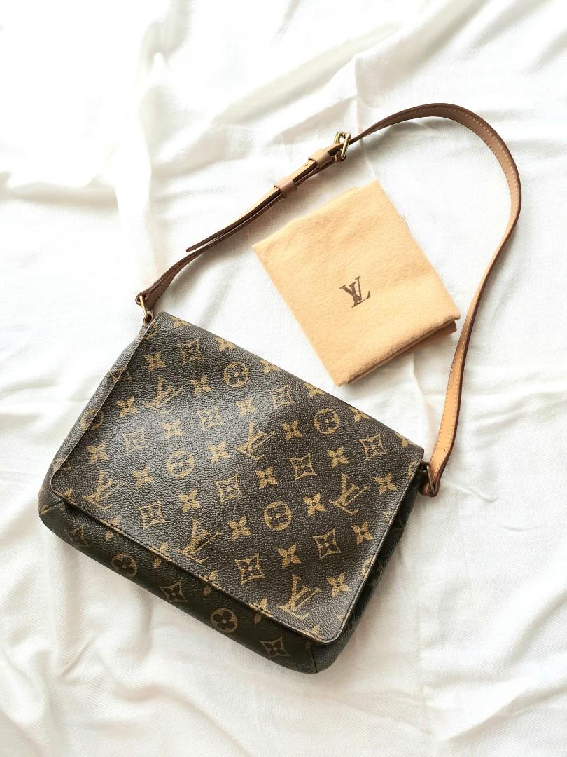 Authentic LV Louis Vuitton Monogram musette tango bag, Luxury, Bags &  Wallets on Carousell
