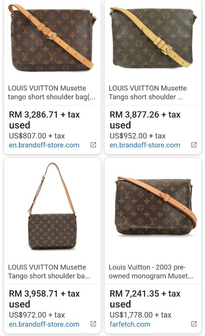 Pre-Owned Louis Vuitton Musette Tango Short Strap Monogram 