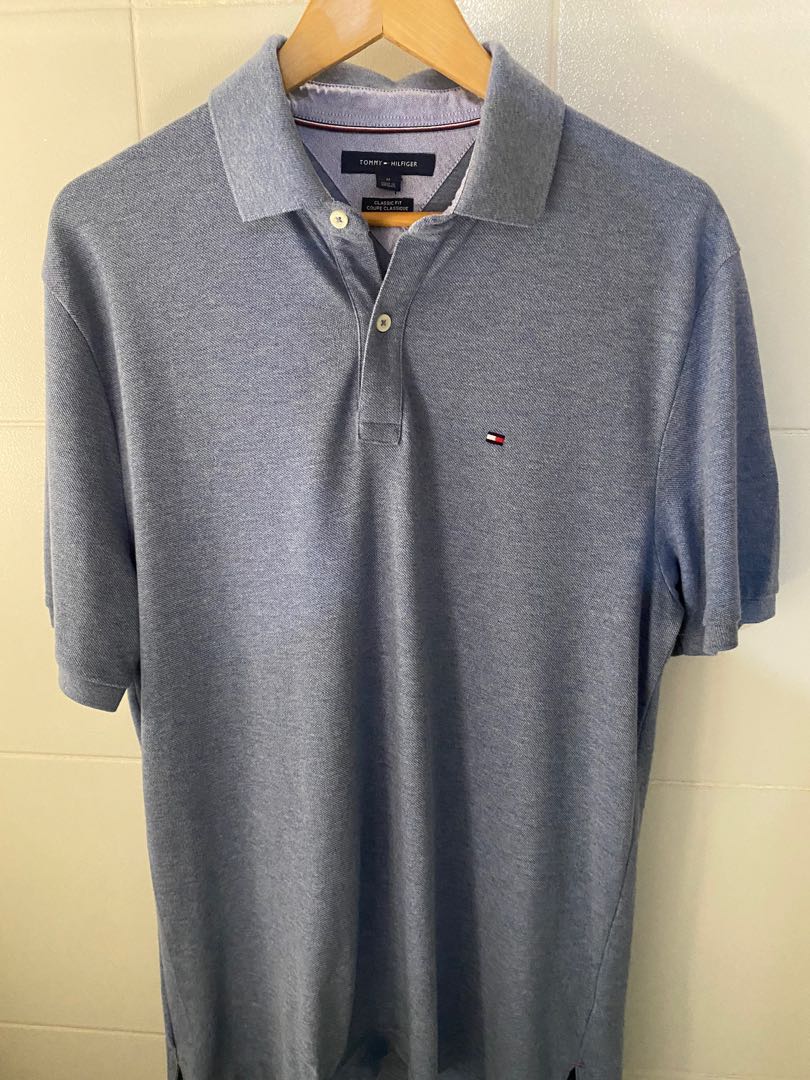 Authentic Tommy Hilfiger Polo Shirt (Obsidian Blue), Men's Fashion ...