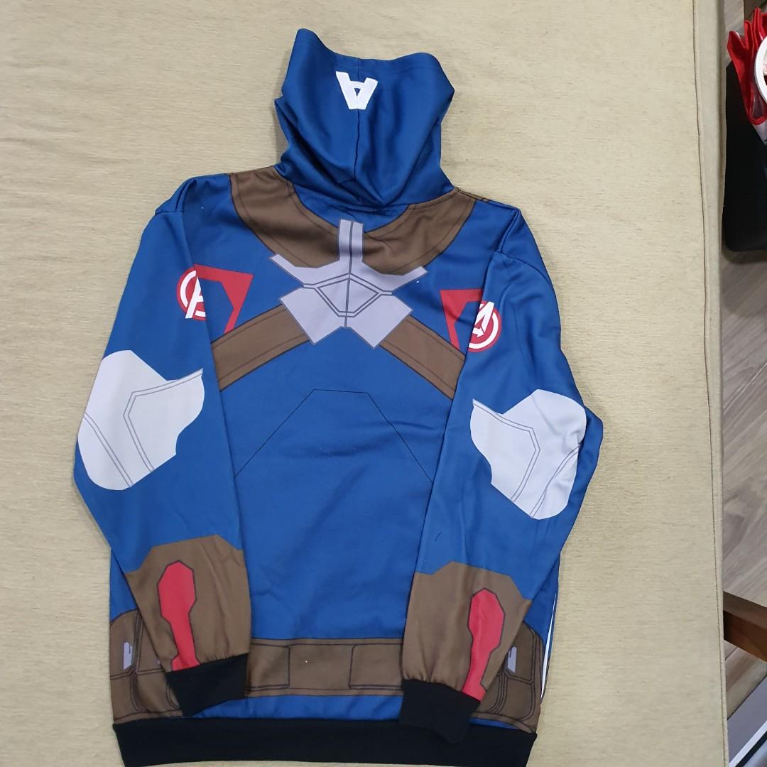 Captain marvel hoodie mens outlet