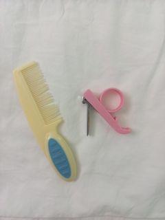 Baby comb and nail cutter