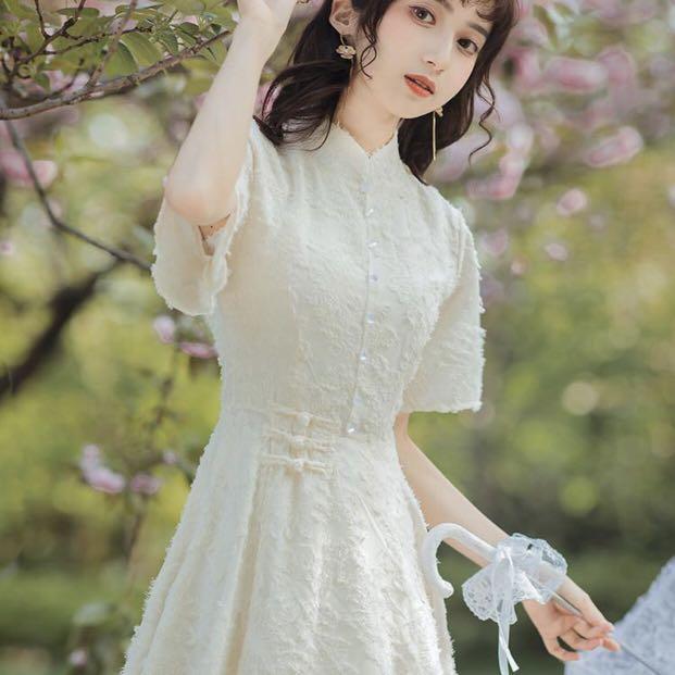 Chinese chiffon dress discount