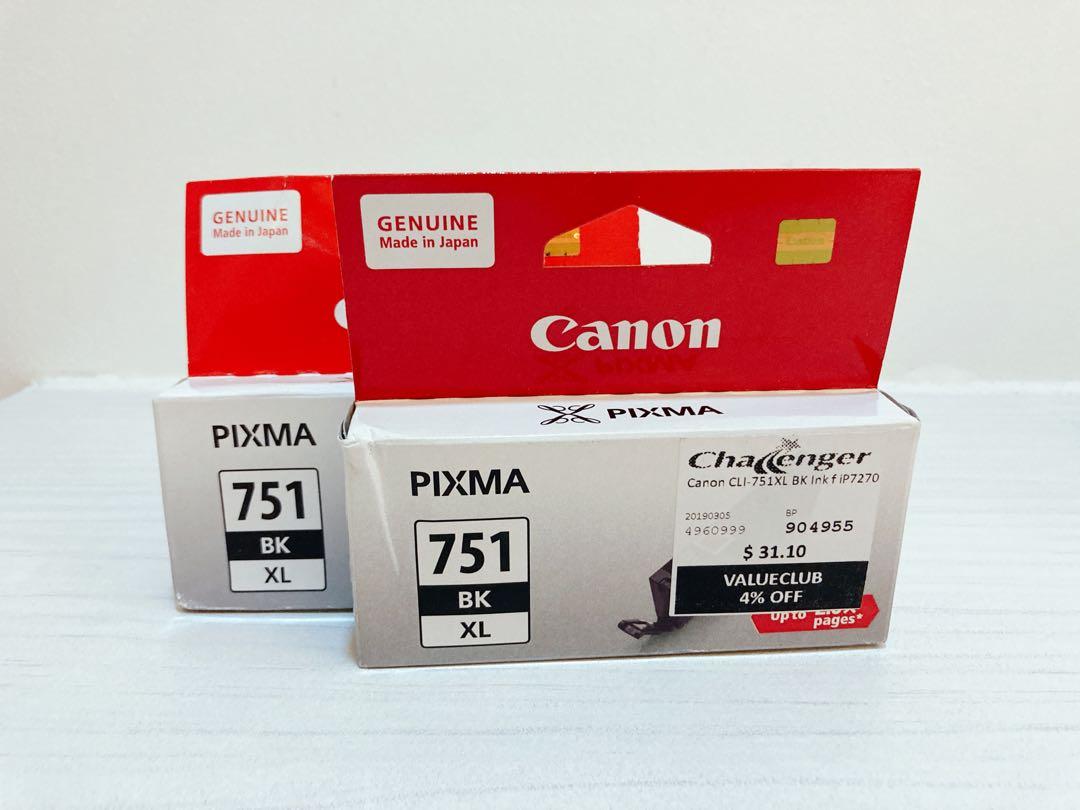 Canon751 Ink Canon Pixma 751 XL Genuine Ink, Computers & Tech, Printers, Scanners ...