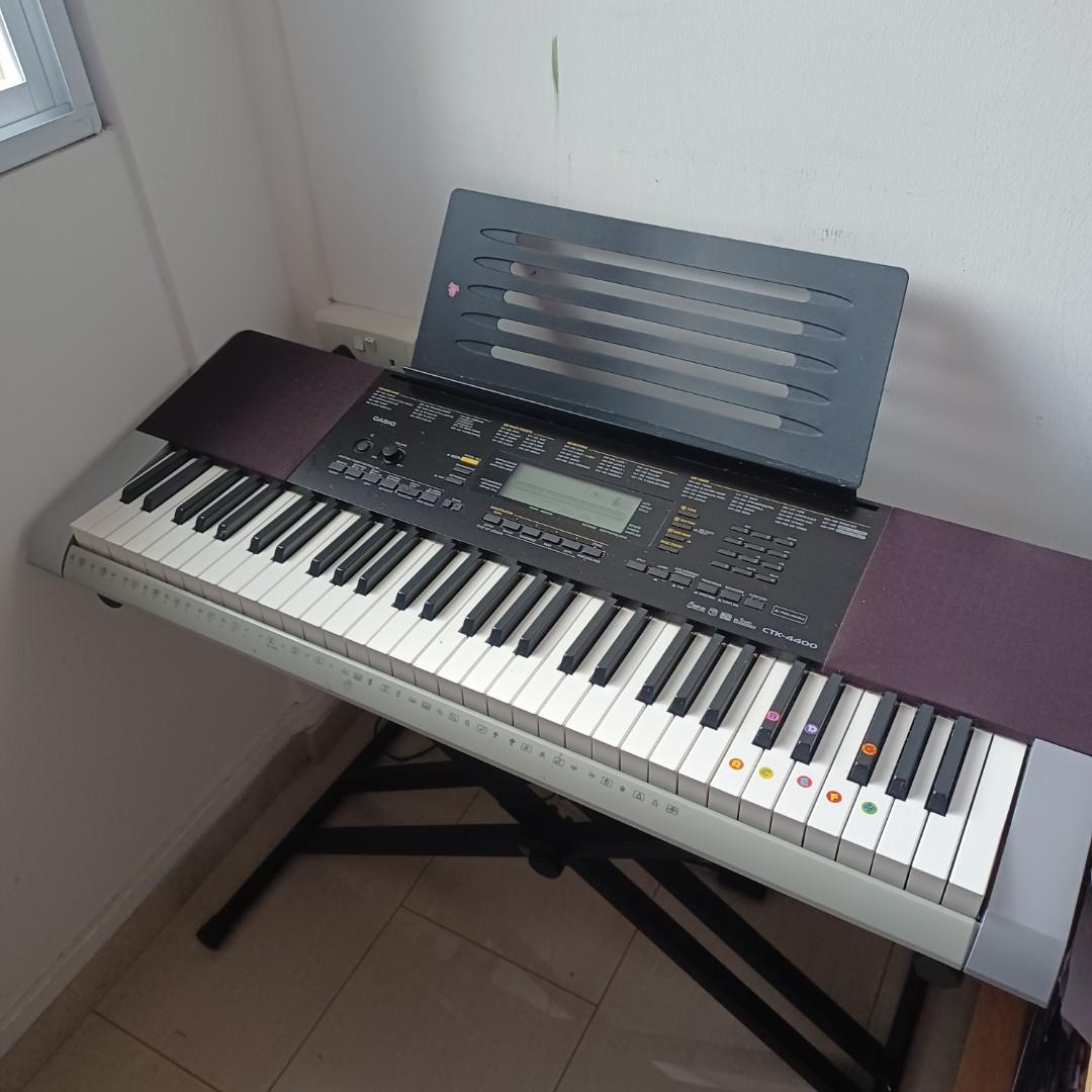 Casio CTK 4400 with keyboard stand & music sheet holder, Hobbies & Toys