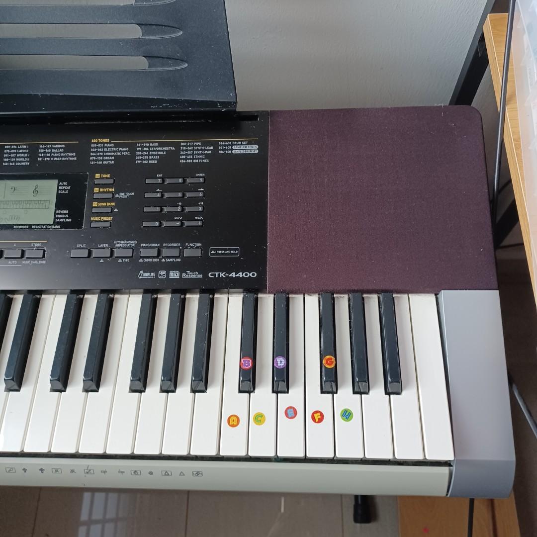 Casio CTK 4400 with keyboard stand & music sheet holder, Hobbies & Toys