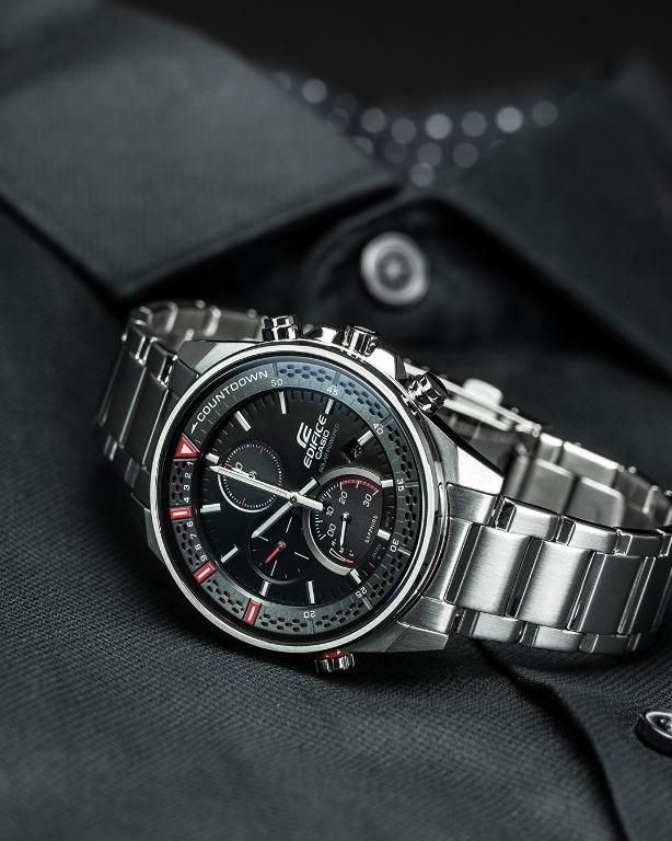 Casio edifice men's solar powered hotsell steel bracelet watch