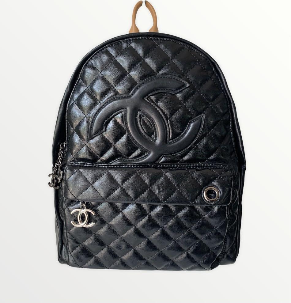 Chanel CC Backpack Black Leather Bag With Datecode Serial Number, Women's  Fashion, Bags & Wallets, Purses & Pouches on Carousell