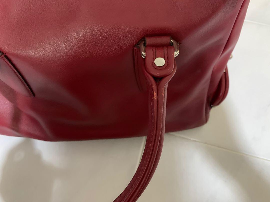 Coach Legacy Leather Archive Zip Top Satchel - Black Cherry Red, Women's  Fashion, Bags u0026 Wallets, Tote Bags on Carousell