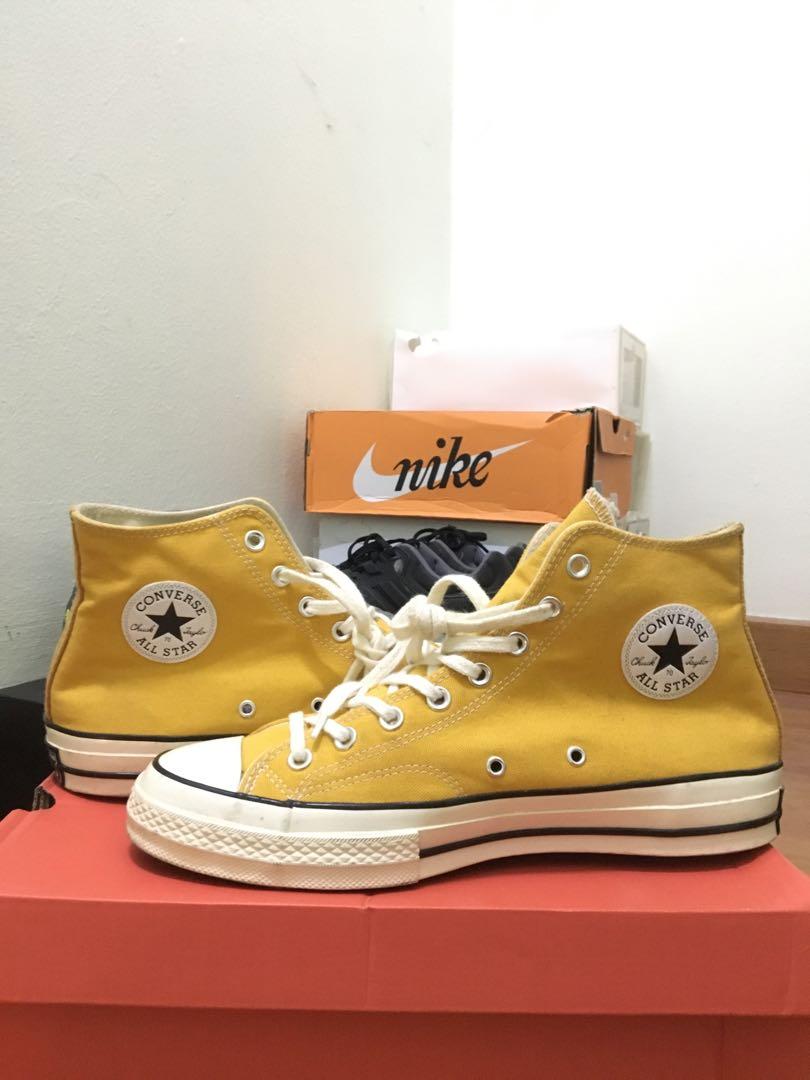 converse high cut mustard yellow