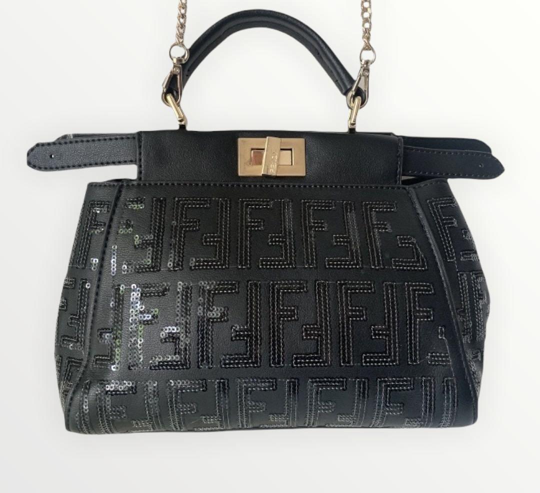 Fendi Peekaboo Monogram with brand stamp