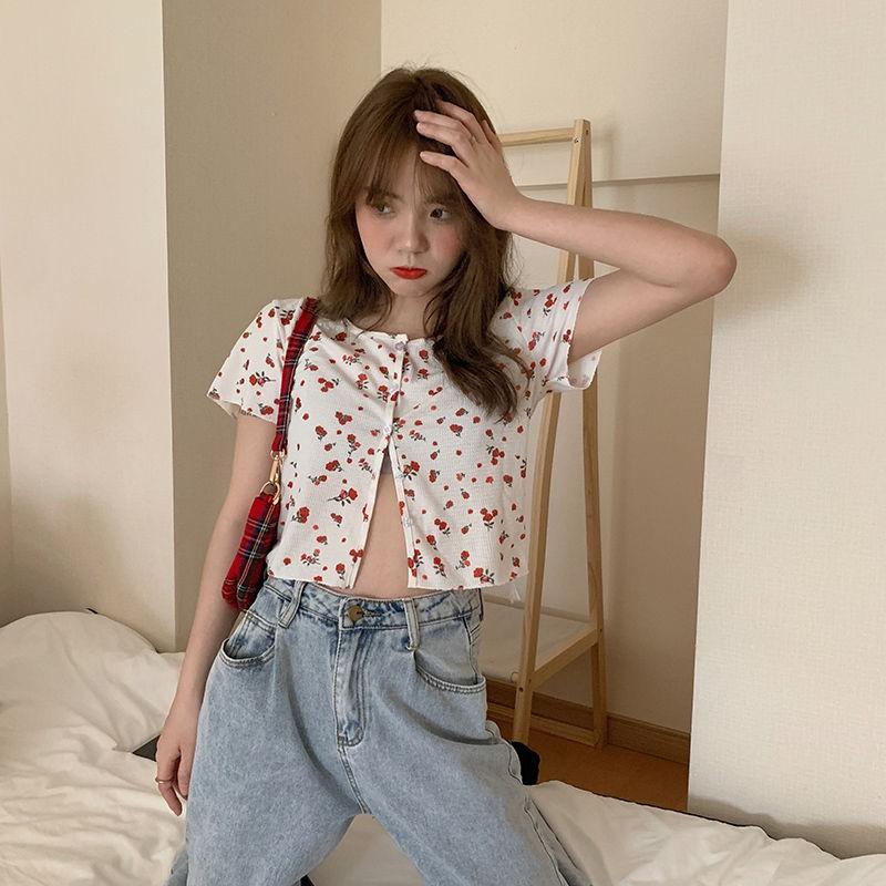 Short sleeve shop floral cardigan