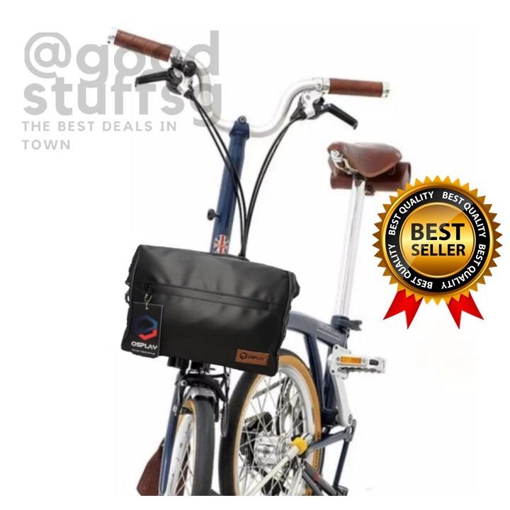 Front bag for folding bike top