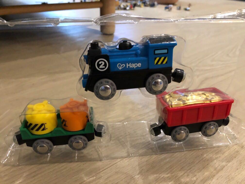 Hape Train Set - Wash & Repair Station