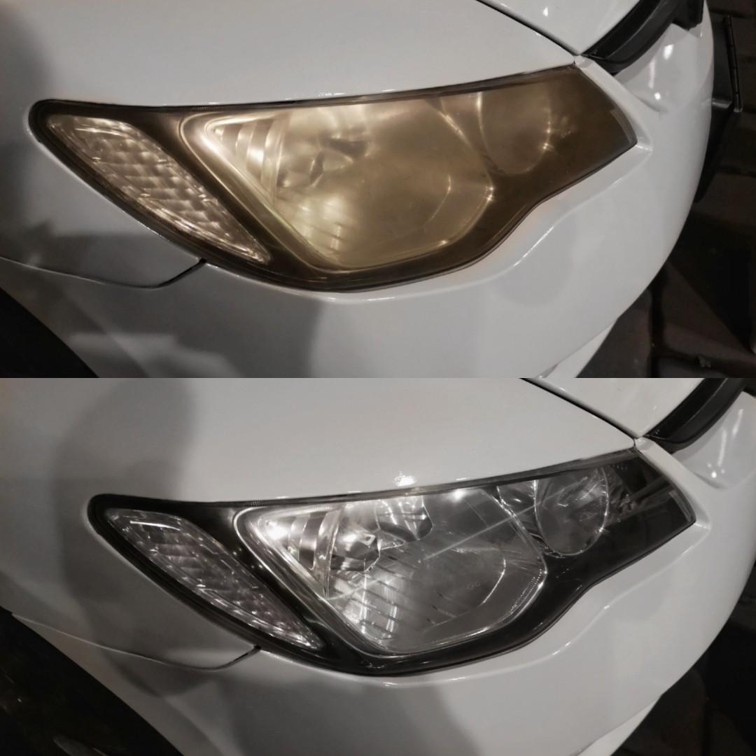 Honda Civic Type R FD2R Headlight Restoration Polish, Car Accessories ...