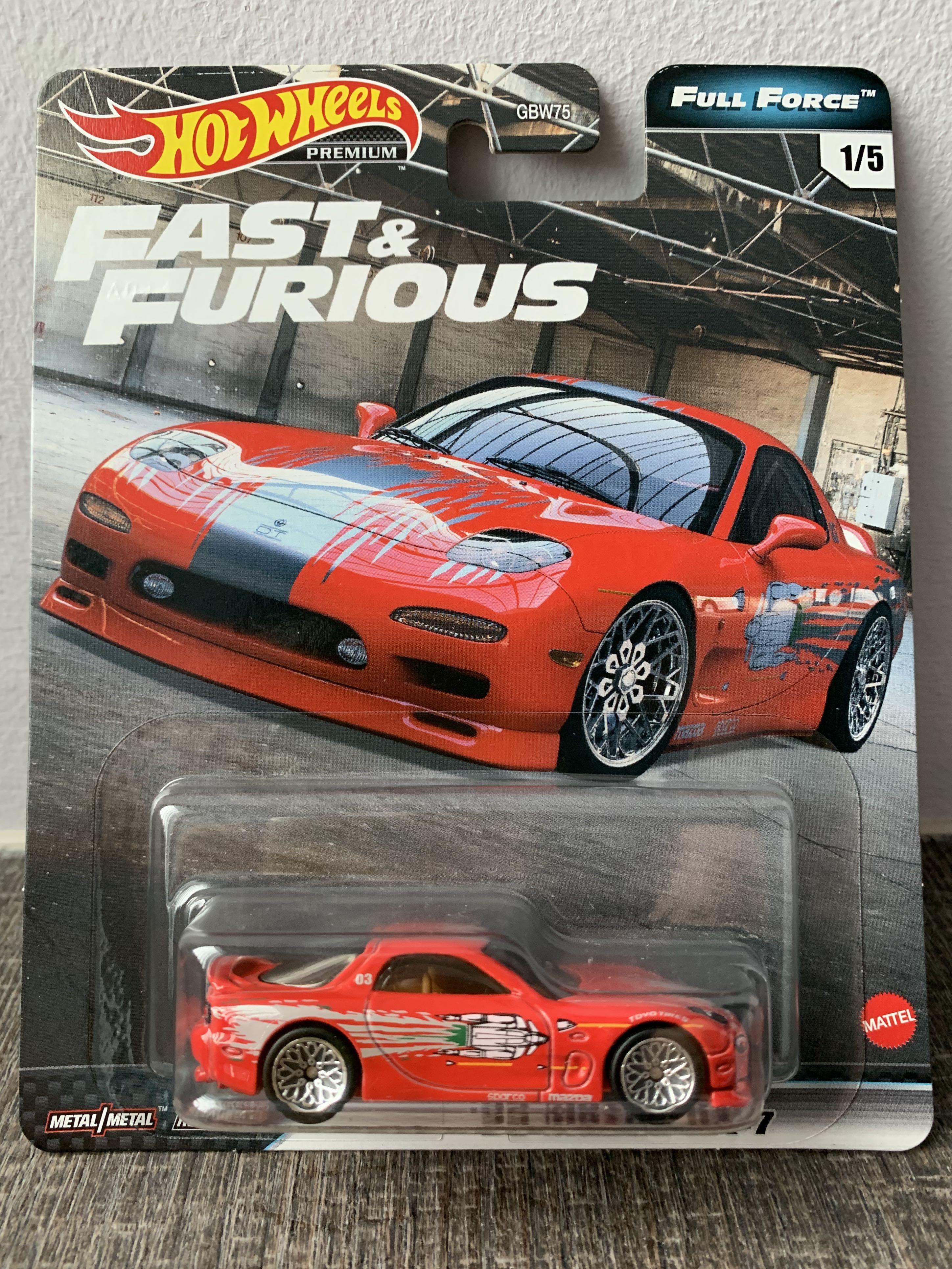 Hot Wheels Premium Fast & Furious Full Force ‘95 Mazda RX-7 (GJR76 ...