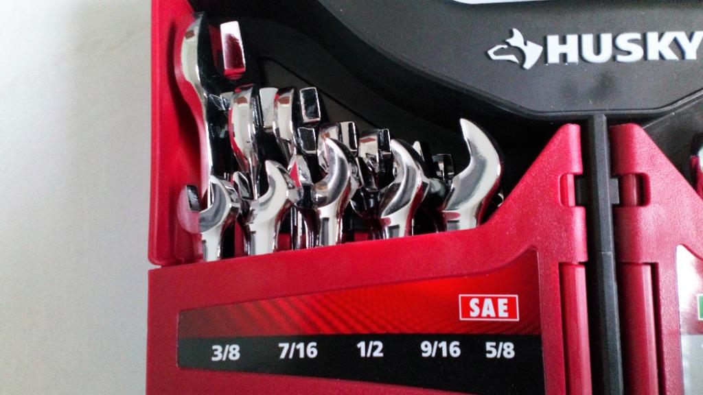 Husky Wrench Set 28Piece Combination SAE Metric NewUSA, Furniture