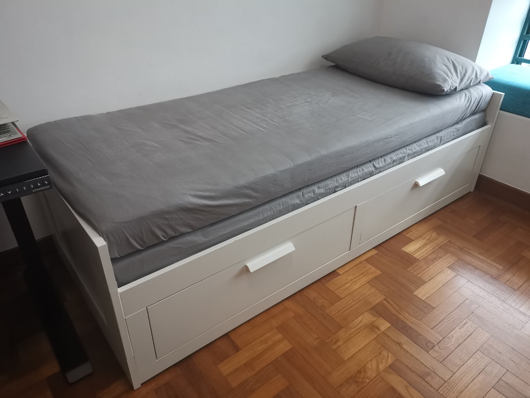 IKEA Brimnes Day Bed & Mattress Set, Furniture & Home Living, Furniture