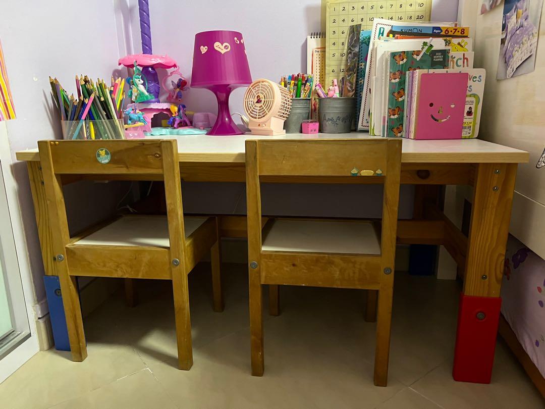 Ikea Children’s table and 2 chairs set, Babies & Kids, Baby Nursery