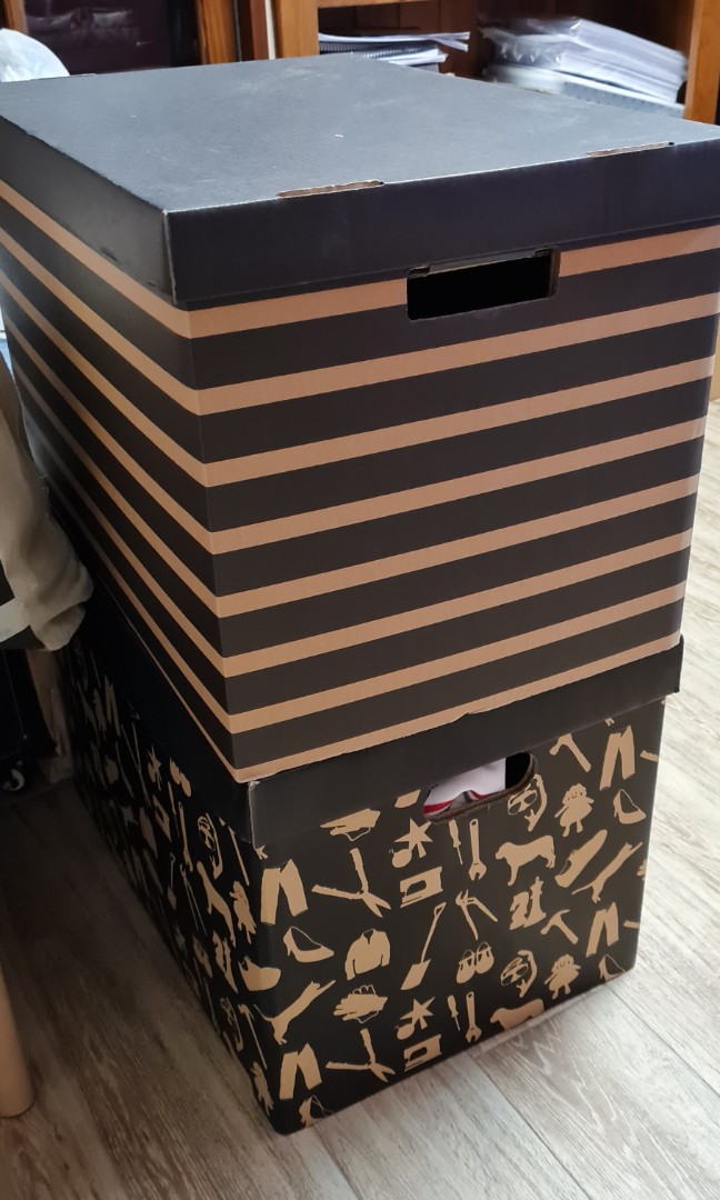 Ikea storage cardboard boxes, Furniture & Home Living, Home Improvement & Organisation, Storage
