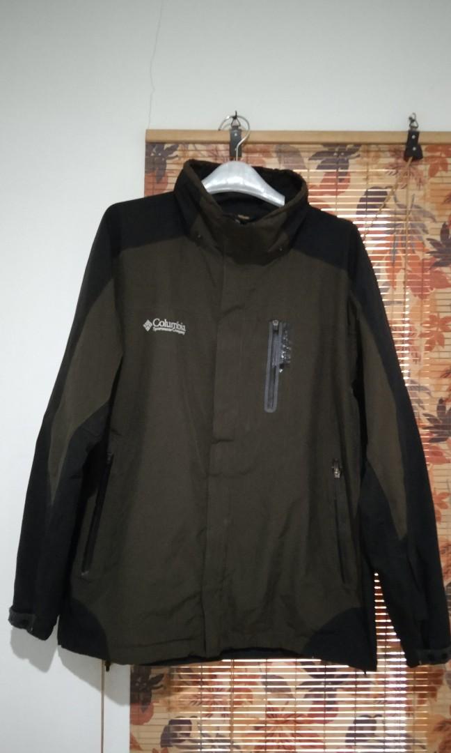 Jaket Columbia Titanium Original Fesyen Pria Pakaian Baju