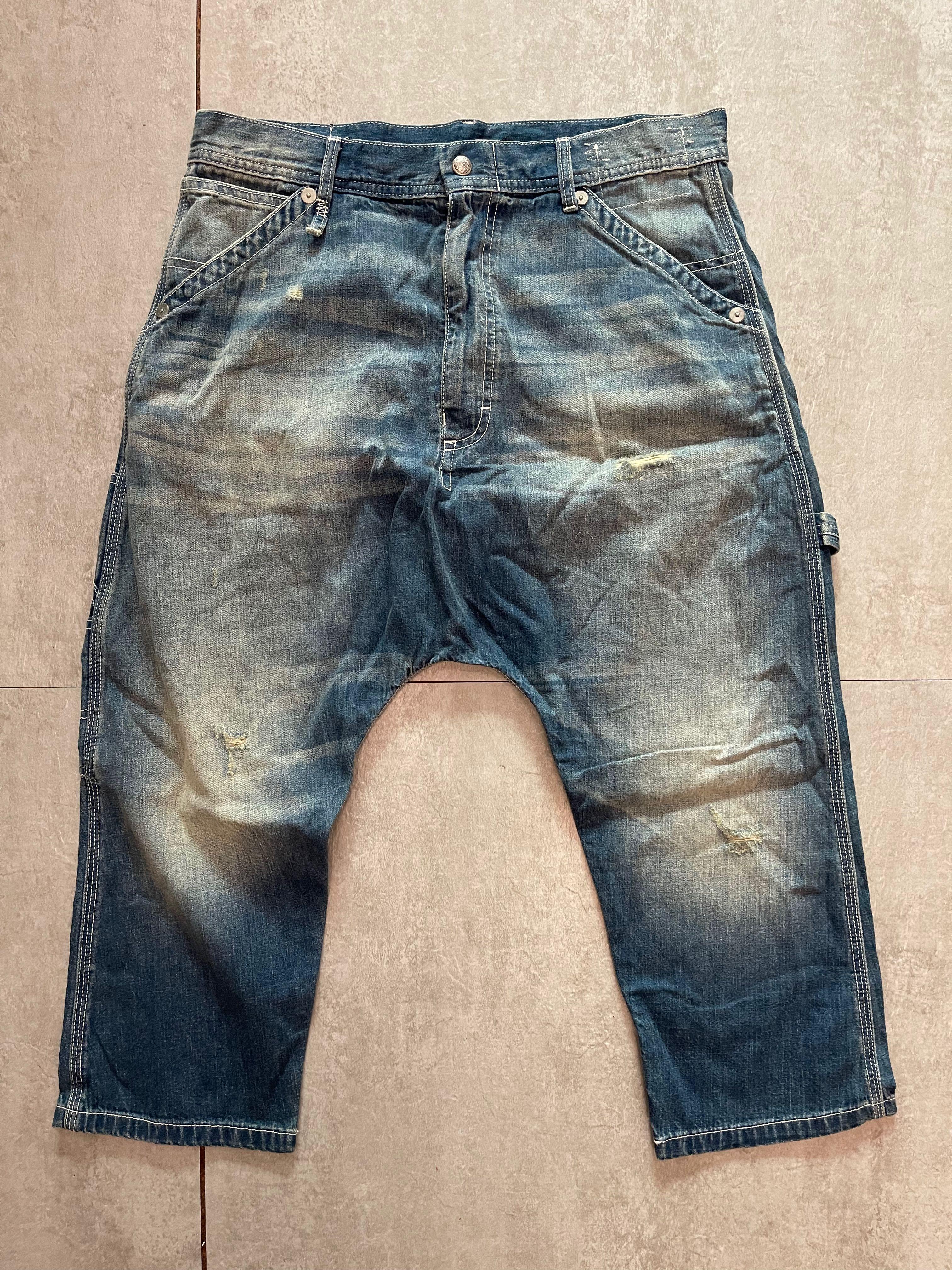 R13 drop crotch jeans, 男裝, 褲＆半截裙, 牛仔褲- Carousell