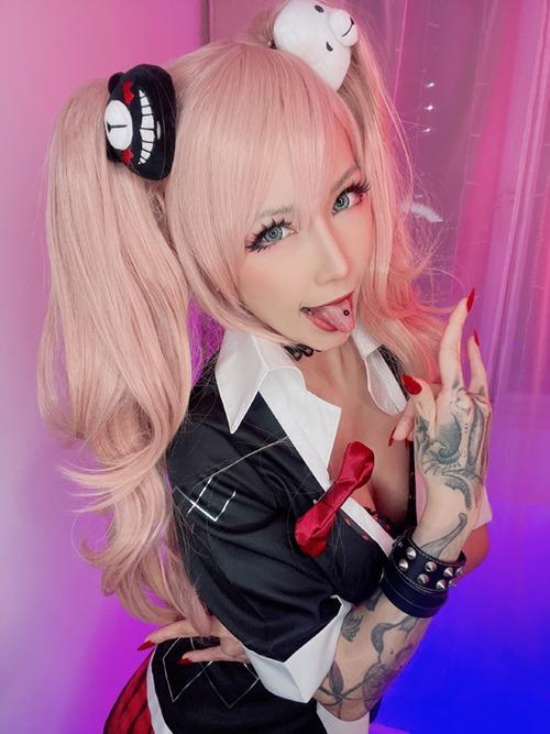 Junko Enoshima Cosplay | Danganronpa High School Costume/Wig Set ...