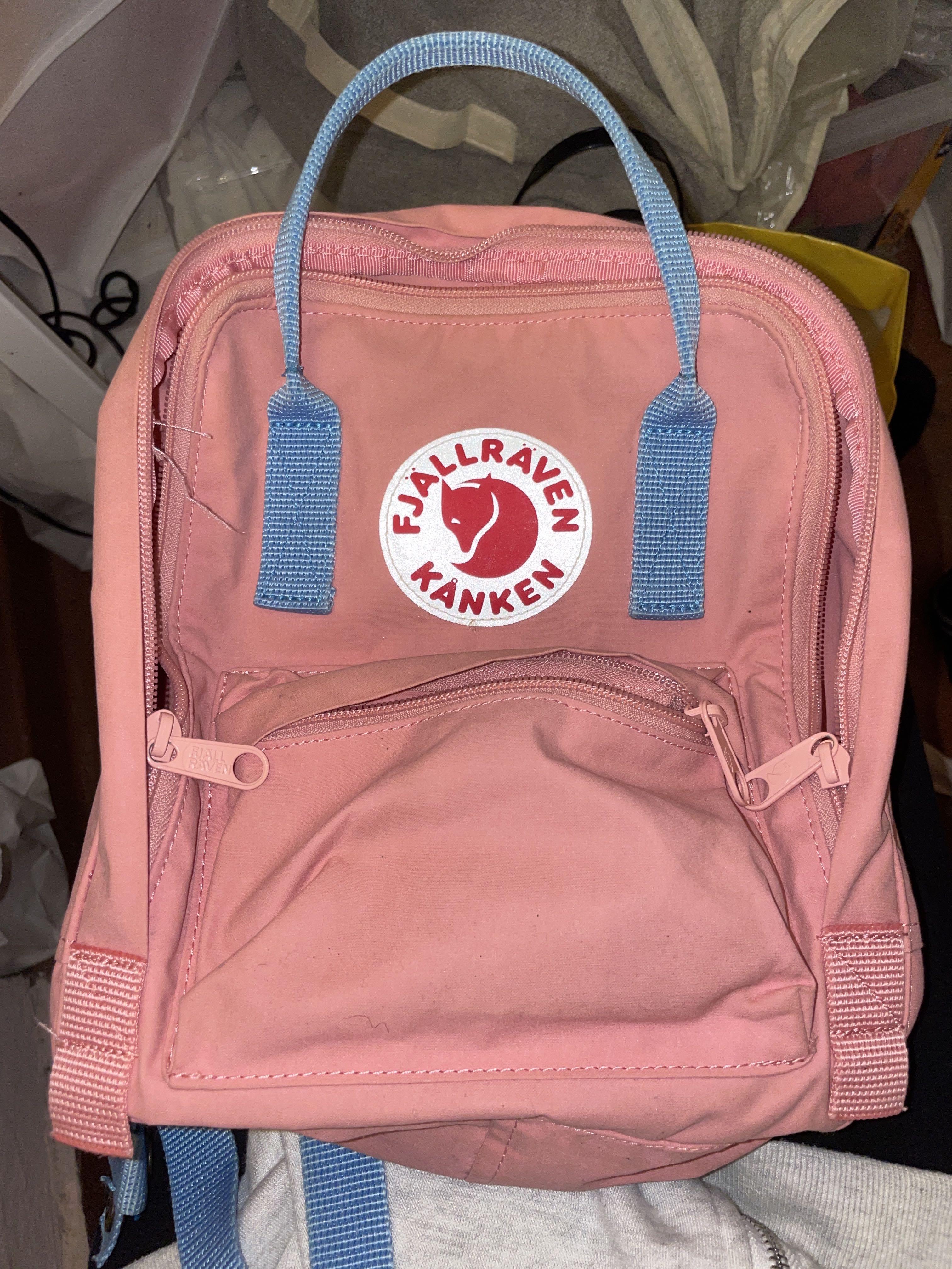 Kanken mini pink air blue deals